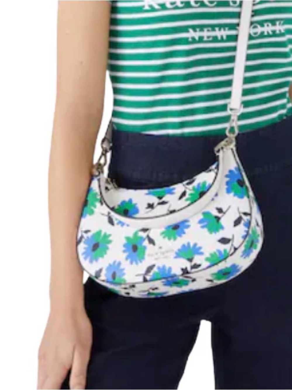 Kate Spade ♠️ Kristi Park Posies Shoulder Bag Crossbody - Picture 16 of 16